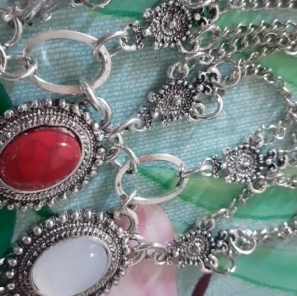 Bohemian long maxi tassel collar necklace - Picture 4 of 4